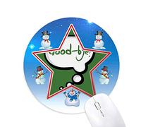 langue quotidienne. adieu adieu bonhomme de neige, tapis de souris série star mat