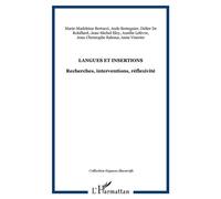 Langues et insertions Recherches, interventions, réflexivité - Anne Vinérier - L'harmattan - broché - Etude