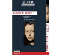 Langues et procès - Marie Cornu - Univeau Poitiers Pu.juridiques - broché - Etude
