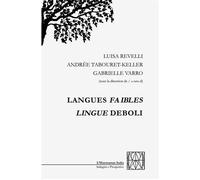 Langues faibles Lingue deboli - L. Revelli - L'harmattan - broché - Essai