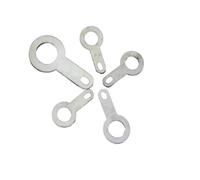 Languette à souder, 300 pièces M4.2 en cuivre plaqué argent, soudure circulaire laiton