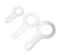 Languette à souder, 50pièces de soudure circulaire en cuivre plaqué argent M2.2-M10.2(M3.2)