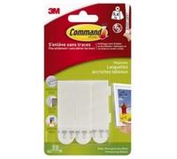 Languette de fixation pour tableaux moyen modèle Blanc vendue par 8 pièces