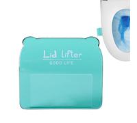 Languette de levage de siège de toilette - Pas de mains sales - Multifonction, facile à utiliser, accessoires de salle de bain adhésifs pour la maison, l'hôtel, le train