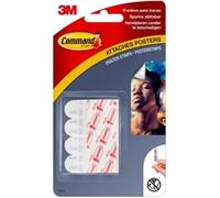 Languettes adhésives - 3M - Command - 12 pièces - Blanc - Fixation sans trace
