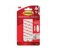 Languettes adhésives - 3M - Command - 8 grandes - Blanc - Résistance 4,4 kg