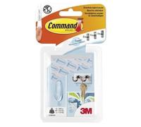 Languettes adhésives double face - COMMAND - 17200CLR - Transparent - Pack 16 (3 tailles) - Sans abîmer