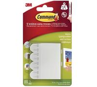 Languettes Adhésives Forte Adhérence Taille Small 1,8Kg - Pack 4 x 2 - Blanc - Salle à manger - Adulte