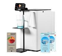 LANGWATER Osmoseur d'eau potable & Minéralisation TheWell 2 - Filtration eau du robinet Osmose Inverse NSF58 - Distributeur eau chaude et arômatisée - Packs de Minéraux & Pêche fabriqués en Suisse