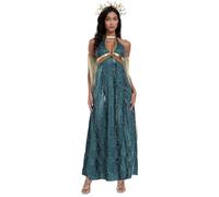 LANGWEI Costume d'halloween Sexy De La Déesse Grecque Méduse Égyptienne Antique,Bleu,XL