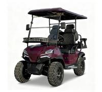 LANGWEI Voiturette De Golf Électrique 4 Places, Grande Autonomie Robuste pour Adultes Idéale pour Les Terrains De Golf, Les Loisirs, l'agriculture Et Le Commerce