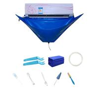 LANGYA 10 pièces Kit de Nettoyage Climatiseur - Housse lavage pour poussière climatisation mural avec tuyau d'eau split