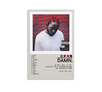 LANGYA Kendrick Lamar DAMN. Poster sur toile sans cadre pour décoration de chambre à coucher, bureau, chambre, cadeau (30 x 45 cm)