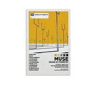 LANGYA Poster Muse Origin of Symmetry - Décoration de chambre à coucher, paysage sportif, bureau, chambre, cadeau sans cadre - 40 x 60 cm