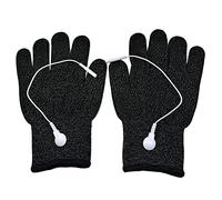 LANGZDHE Gants de Protection des rayonnements électromagnétiques à Fibre d'argent, Gants conducteurs Noirs avec Cordons, Gants conducteurs stériles, Gants conducteurs.