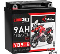 LANGZEIT YB9-B Batterie Moto 12V 9Ah GEL 50914 CB9-B EB9-B 12N9-4B1
