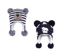 LANGZHEN Bonnet d'hiver pour garçon garçon garçon garçon, Bonnet tricoté en Laine doublée Bonnet pour garçon et Fille - 2-4 Ans