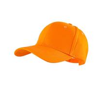 LANGZHEN Casquette de Baseball 100% Coton Hommes Casquette Plate réglable Classique pour Femmes (Structure Orange)