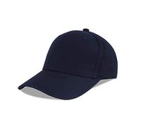 LANGZHEN Casquette de Baseball 100% Coton Hommes Classique réglable Casquette Plate (Structure Bleu Marine)