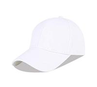 LANGZHEN Casquette de Baseball 100% Coton Hommes Classique réglable Casquette (Structure Blanche)