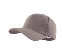 LANGZHEN Casquette de Baseball 100% Coton pour Hommes Femmes Classique réglable Pure Color Beanie (Gris foncé structuré)