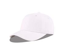 LANGZHEN Casquette de Baseball Unisexe 100% Coton pour Hommes et Femmes Denim délavé réglable Chapeau de Papa, Blanc lavé, L