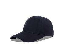 LANGZHEN Unisexe Lavage à l'eau Vintage Trou cassé Coton réglable Couleur Unie Papa Chapeau, Hommes et Femmes Lavage à l'eau Classique Casquette de Baseball (Noir)