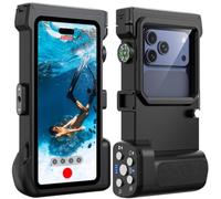 Lanhiem 15M Pochette Étanche Universelle IPX8 Fonction Bluetooth 4.7-6.9'' | Coque Téléphone Plongée Professionnel,Étui pour iPhone Samsung XiaoMi Google et Smartphone,sous Marine Housse,Snorkeling,Noir