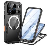 Lanhiem Coque pour iPhone 17 Pro/iPhone 18 Pro IP68 Étanche 360 Antichoc | Noir,Imperméable,Integrale,Incassable,Waterproof avec Protection écran,Antipoussière,Compatible avec MagSafe,Chantier
