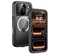 Lanhiem Coque pour iPhone 17 Pro Max IP68 Étanche 360 Integrale Étui,Noir | Imperméable,Waterproof avec Protection écran,Antipoussière,Antichoc,Incassable,Compatible avec MagSafe,Renforcée,Chantier