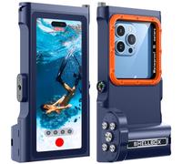Lanhiem Pochette Étanche 15M [Universelle] Coque Téléphone IPX8 Plongée Compatible avec Bluetooth Professionnel Étui pour iPhone Samsung XiaoMi Google et Smartphone 4.7-6.9'' sous Marine Housse, Bleu