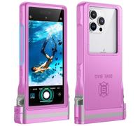 Lanhiem Pochette Étanche 15M [Universelle] Coque Téléphone IPX8 Plongée Professionnel Étui pour iPhone Samsung Galaxy Huawei XiaoMi RedMi Goole Pixel et Smartphone 4.7-6.8'' sous Marine Housse, Rose