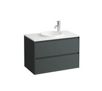Lani meuble 800 2 tiroirs compatible avec lav h814074 gris traffic 770x440x515 - LAUFEN H4042621122661