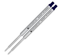 Lanier Combo Pack - Lot de 2 - Recharge d'encre Monteverde® Soft Roll™ Ballpoint W13 compatible avec la plupart des stylos à bille Waterman® - Bleu-noir (pointe moyenne 0,7 mm)