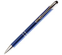 Lanier G2 Stylo-bille 2 en 1 Stylo à bille rétractable avec pointe de stylet pour écrans tactiles, Schmidt P900 Pointe moyenne 0,7 mm, encre noire (Bleu)