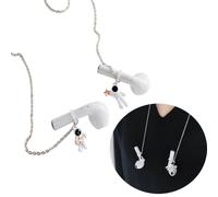 Lanière anti-perte compatible avec les AirPods, clip d'oreille astronaute, étui, cordon tour de cou,