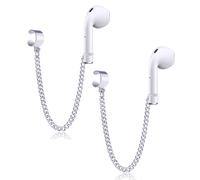 Lanière anti-perte pour AirPods, embouts en caoutchouc et clip en acier titane pour écouteurs sans fil, de haute qualité et durable.