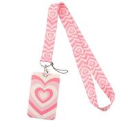 Lanière Colorée À Motifs De C¿Ur D'amour Pour Le Personnel, Porte-Cartes D'identité, Badges Nominatifs, Sangle De Cou, Voyage, Caméra, Clés