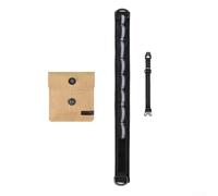 Lanière de camping fabriquée à partir de nylon 1000D et maille avec bande réfléchissante pour sécuriser la tige d'auvent et la chaise (noir)