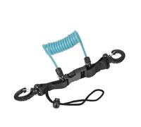 Lanière de plongée sous-marine avec pince et boucle rapide - Cordon anti-perte à ressort - Corde de sécurité pour plongée