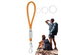 Lanière de porte-clés en paracorde - Sifflets en paracorde robuste | en corde de parachute avec 3 porte-clés, crochet de corde pour homme et femme, Orange, Refer to description