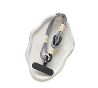 Lanière de téléphone avec dragonne, accessoire universel for étui de téléphone, antidérapant et antichute, pendentif portable(Black and White)
