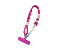 Lanière de téléphone avec dragonne, accessoire universel for étui de téléphone, antidérapant et antichute, pendentif portable(Rose Red Blue)