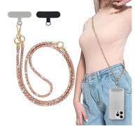 Lanière de Téléphone avec Dragonne,Bling Cordon Universel pour Portable,Tour de Cou Smartphone Sangle Attache,Sangle Téléphone en