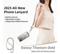 Lanière de Téléphone Baseus Let's Go pour Cou et Bandoulière - Or Stellaire (Inclut 1 Onglet Ultra-Fin de Fixation)