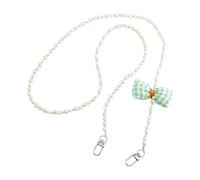 Lanière de Téléphone Dragonne Perles Acrylique Chaînette Ornement Décoration Multifonction Usage Quotidien Mains Libres Adapté Sortie Achats Loisirs, Vert