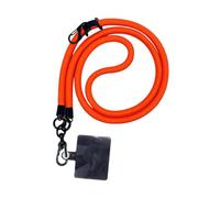 Lanière de téléphone en corde de 10 mm d'épaisseur avec patch - Tour de cou, poignet, épaule et sangle antivol - Support universel durable pour téléphone portable - Pour voyage, randonnée, activités