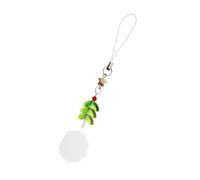 Lanière de téléphone en forme de sapin de Noël avec feuilles en acrylique et pendentif à suspendre pour décoration de vacances