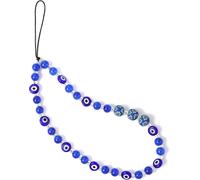 lanière de téléphone en Perles,breloque de téléphone ?il maléfique,Bracelet en Pierres précieuses,chaîne de téléphone Portable,Porte-clés pour Hommes Femmes.[U1]