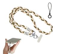 Lanière de téléphone portable - Support de téléphone anti-vol, organisateur avec bandoulière détachable | Longe en polyester réglable pour le transport sûr du téléphone, attache porte-clés pour